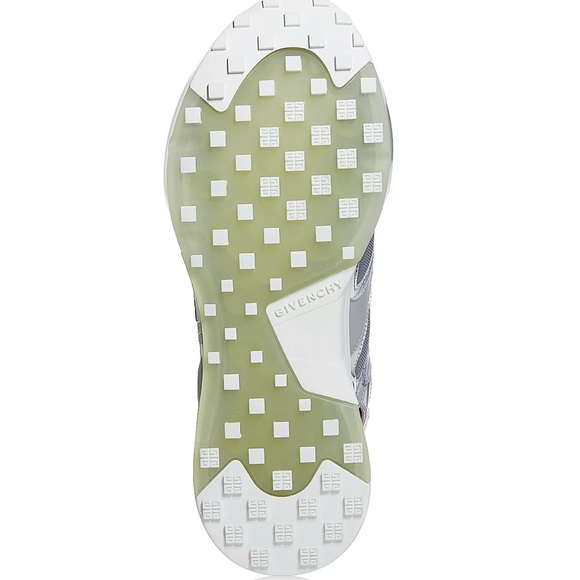 💫 NEW! GIVENCHY GIV 1 Mesh Metallic Clear-Sole High Top Sneakers 💫 - Picture 10 of 17